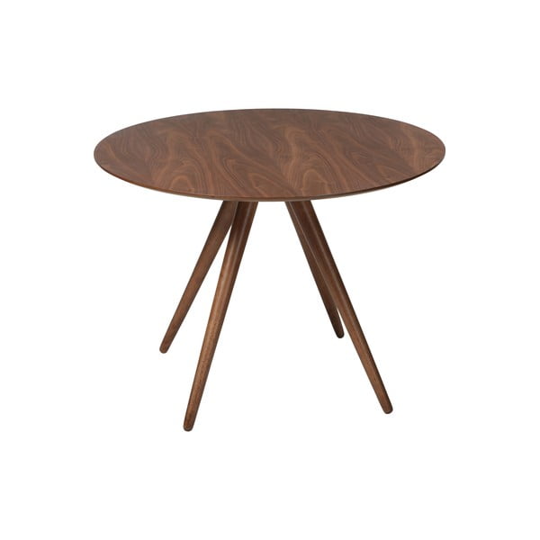 Jídelní stůl v dekoru ořechového dřeva DAN-FORM Denmark Pheno, ø 106 cm