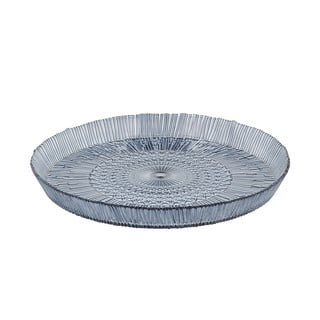 Modrý skleněný servírovací talíř ø 30 cm Kusintha – Bitz