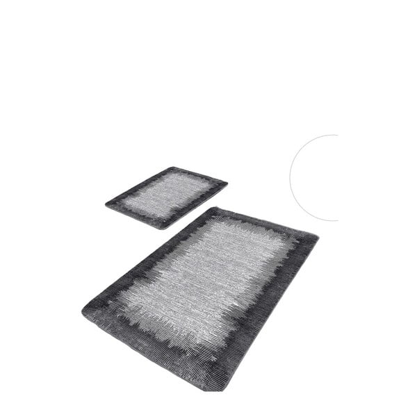Černo-šedé koupelnové předložky v sadě 2 ks 60x100 cm – Mila Home