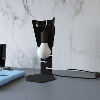 Černá stolní lampa (výška 31 cm) Viking – Nice Lamps