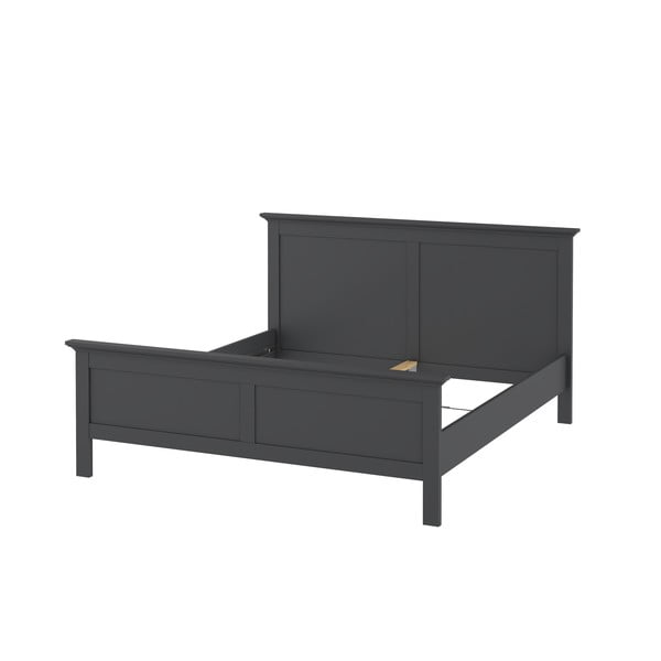 Šedá dvoulůžková postel 160x200 cm Paris – Tvilum-image-3