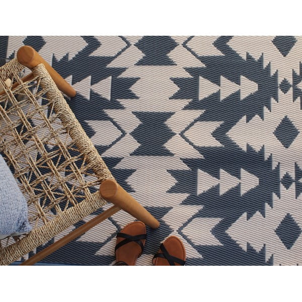 Šedý oboustranný venkovní koberec z recyklovaného plastu Fab Hab Miramar Gray, 120 x 180 cm-image-2