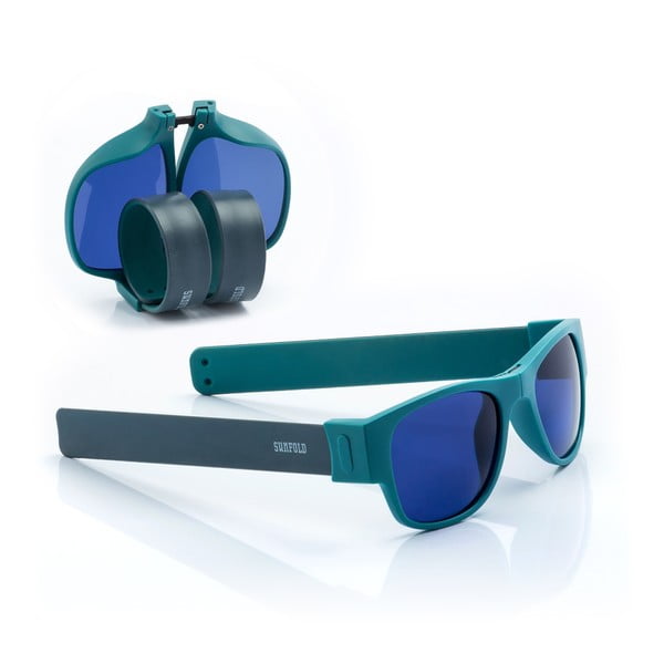 Modré sluneční srolovatelné brýle InnovaGoods Sunfold AC4