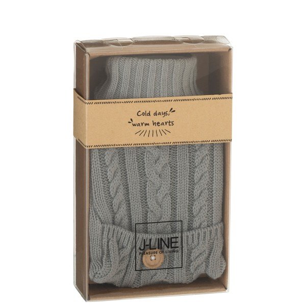 Šedá termolahev J-Line Button-image-1