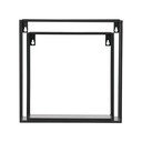 Sada 2 černých nástěnných polic WOOOD Meert