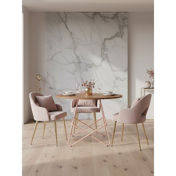 Kulatý jídelní stůl z jilmového dřeva ø 80 cm District – Premier Housewares-image-1