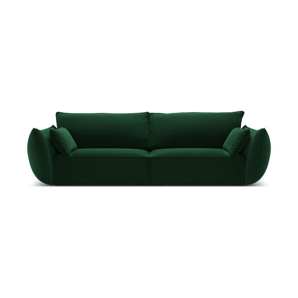 Tmavě zelená sametová pohovka 208 cm Vanda – Mazzini Sofas