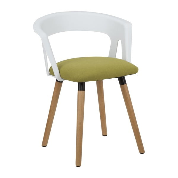 Zeleno-bílá jídelní židle Mauro Ferretti Pacific