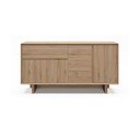 Komoda v dekoru dubu v přírodní barvě 146x76x45 cm Carpi – Marckeric