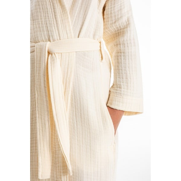 Krémový mušelínový dětský župan velikost 5-6 let Muslin – Foutastic-image-1