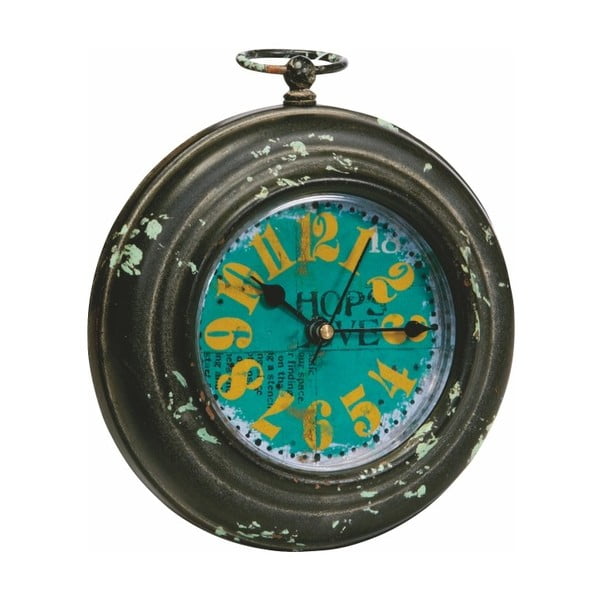 Kovové hodiny, antique, 13x15 cm
