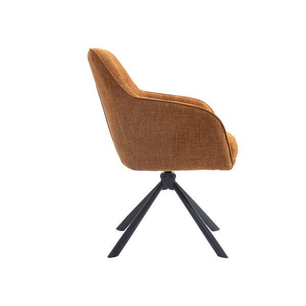 Oranžová čalouněná jídelní křesla v sadě 2 ks Avola – Unique Furniture-image-3