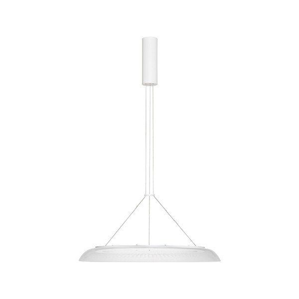 Matně bílé hliníkové LED závěsné svítidlo se stínidlem z akrylového skla ø 60 cm Mantle – Nova Luce