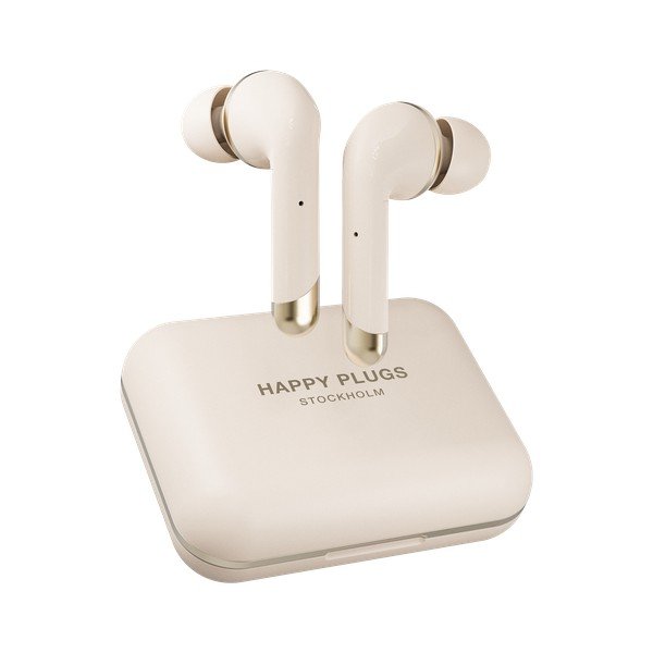Bezdrátová sluchátka ve zlaté barvě Happy Plugs Air 1 Plus In-Ear-image-3