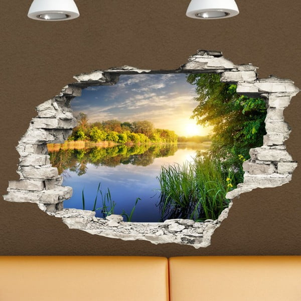 Samolepka na zeď Ambiance Jezero, 60 x 90 cm-image-1