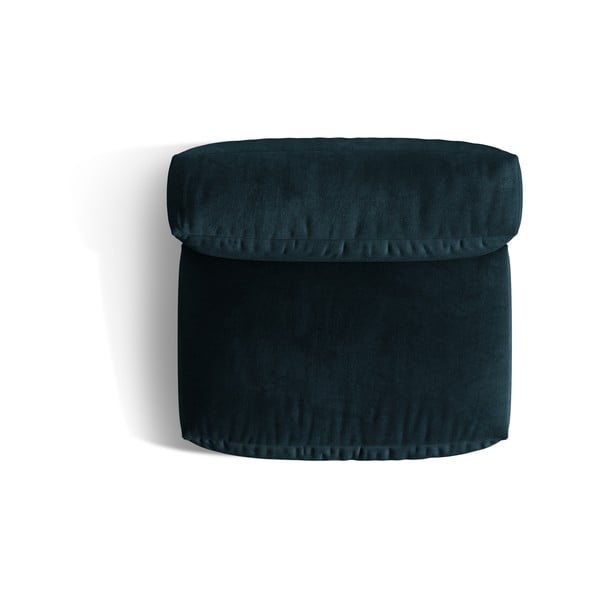 Tmavě modrý sametový modul pohovky (středový díl) Martina – Micadoni -image-3