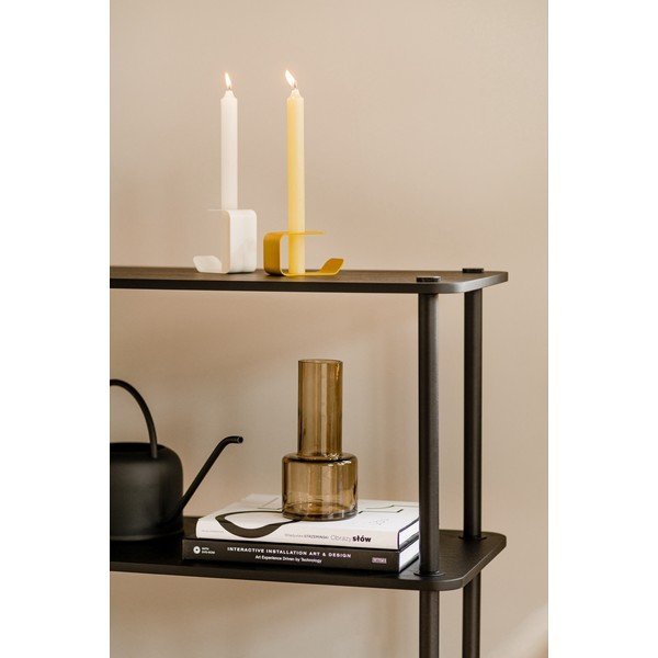 Černý regál v dekoru dubu 80x127x35 cm Teidi – noo.ma-image-3