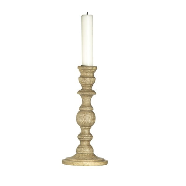Set dvou dřevěných stojanů na svíčku, 20 cm