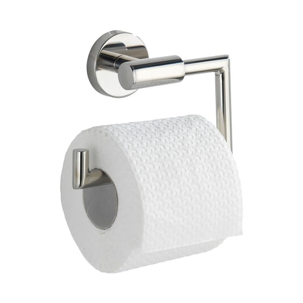 Nástěnný držák na toaletní papír z nerezové oceli v leskle stříbrné barvě Bosio – Wenko-image-2