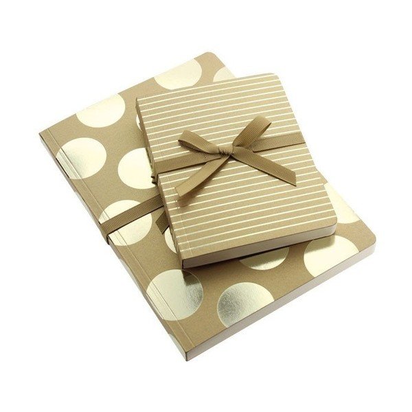 Zápisník A6 Go Stationery Fine Stripe Gold-image-2