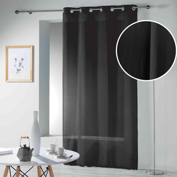Černá záclona 140x280 cm Telma – douceur d'intérieur-image-3