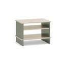 Zeleno-krémový noční stolek s poličkami Inari – Teulat