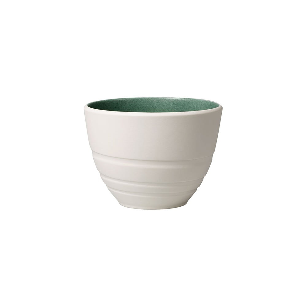 Bílo-zelený porcelánový šálek Villeroy & Boch Leaf, 450 ml