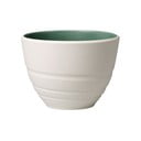 Bílo-zelený porcelánový šálek Villeroy & Boch Leaf, 450 ml