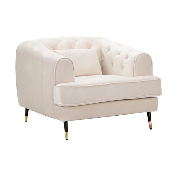 Krémové křeslo Praga – Mauro Ferretti