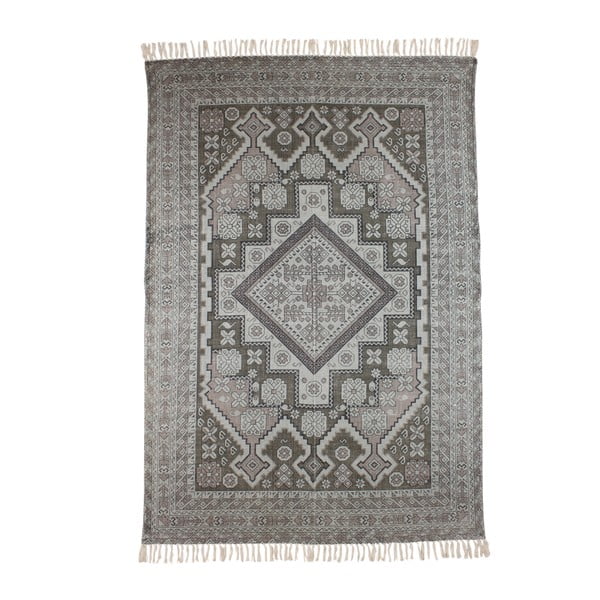 Šedý koberec z bavlny Strömshaga Maj, 140 x 200 cm