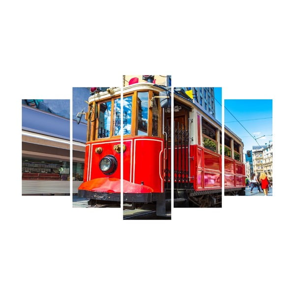 Vícedílný obraz na plátně City Tram Canvas