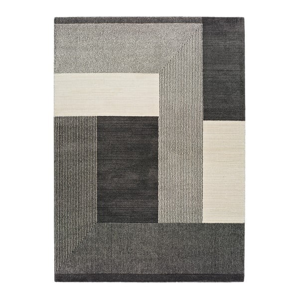 Šedý koberec Universal Tanum Blocks, 80 x 150 cm