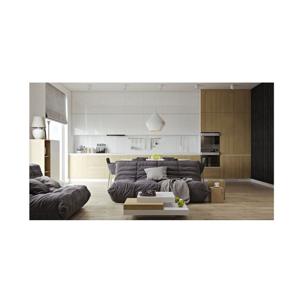 Bílý konferenční stolek 90x90 cm Slate - TemaHome-image-3