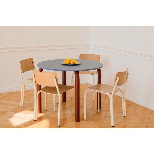 Stohovatelná jídelní židle v dekoru dubu v přírodní barvě Kei – noo.ma-image-1