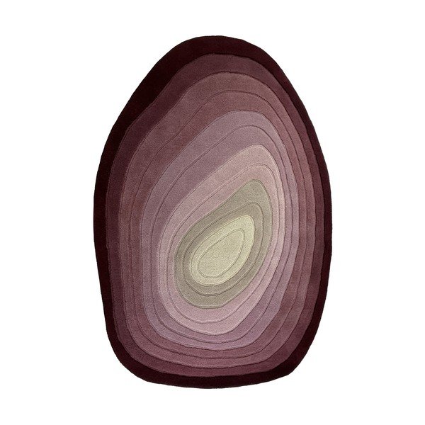 Fialový ručně tkaný vlněný koberec 200x290 cm Puddle Ombre  – Flair Rugs
