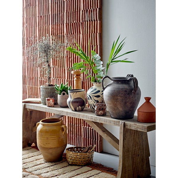 Krémová váza z kameniny (výška 24 cm) Heikki – Bloomingville-image-2