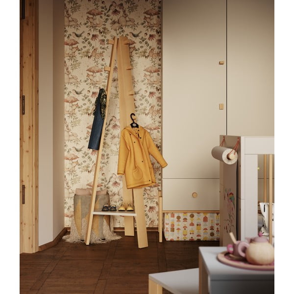 Světle šedá dětská šatní skříň 100x170 cm Cube - Pinio-image-1