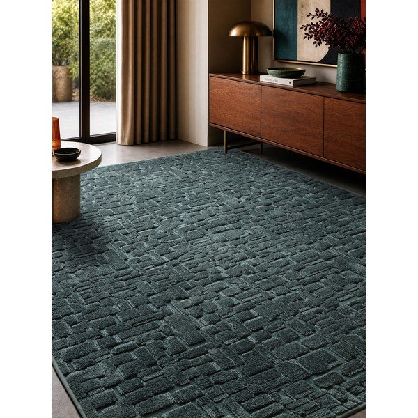Zelenomodrý koberec 200x290 cm – Asiatic Carpets-image-1