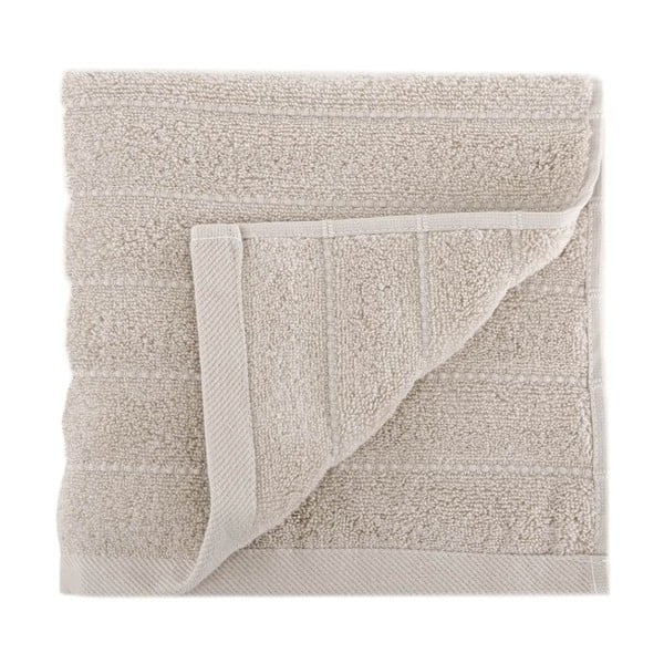 Béžový ručník z česané bavlny Pierre, 50 x 90 cm