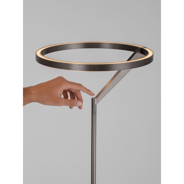 Hliníková LED stmívatelná stojací lampa ve stříbrné barvě (výška 168 cm) Tilia – Nova Luce-image-2