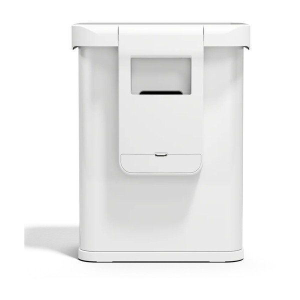 Matně bílý bezdotykový ocelový odpadkový koš 58 l Sensor – simplehuman-image-3