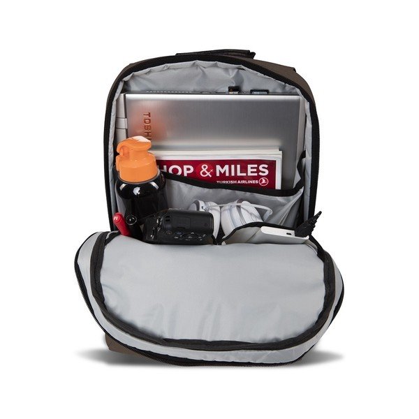 Tmavě hnědý batoh s USB portem My Valice GALAXY Smart Bag-image-4