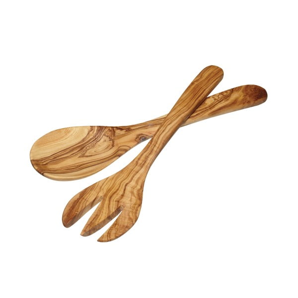 Salátový příbor z olivového dřeva Kitchen Craft Italian