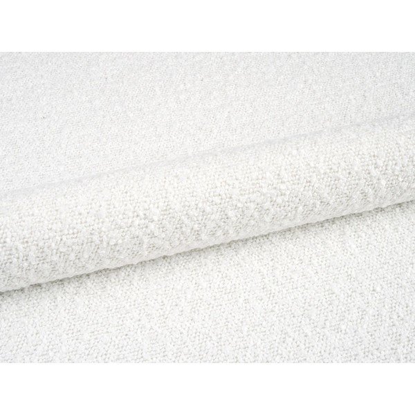 Bílá rohová pohovka z textilie bouclé (do "U") Molino – Micadoni -image-3