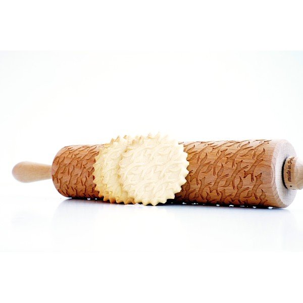 Dřevěný embosovaný váleček na těsto Valek Foxes-image-3