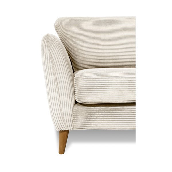 Bílá manšestrová pohovka 170 cm Paris – Scandic-image-4