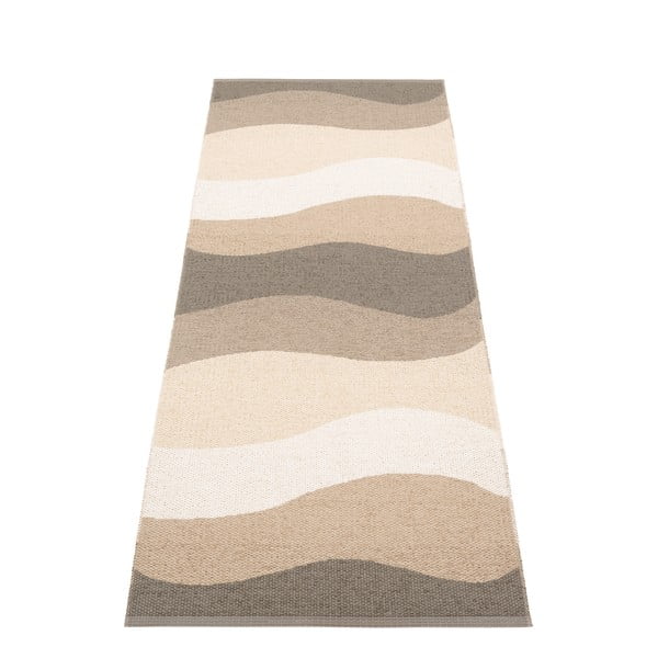 Hnědo-béžový vnitřní a venkovní běhoun 70x200 cm Urvi Earth – Pappelina