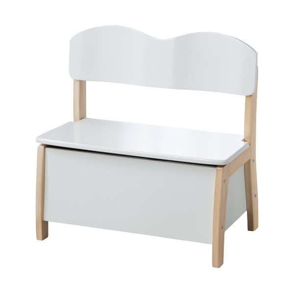 Bílá dětská lavice – Roba