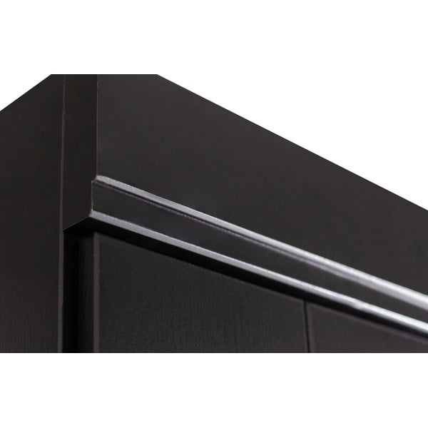 Černá šatní skříň z borovicového dřeva 94x195 cm Connect - WOOOD-image-1