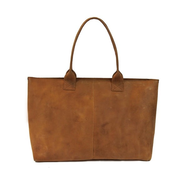 Hnědá kožená vintage kabelka O My Bag Madam Rose-image-2